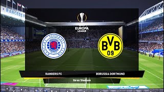 Rangers v Borussia Dortmund  UEFA Europa League 202122 [upl. by Jacqueline]