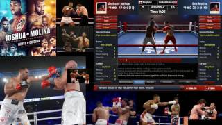 Anthony Joshua vs Eric Molina Simulation 12 Rds IBF HW Championship [upl. by Irama]