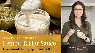 EASY Healthy Greek Yogurt Tartar Sauce Recipe for Fish [upl. by Asatan]