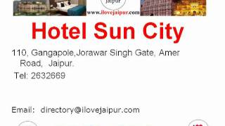 Hotel Sun CityJaipur Rajasthan India  Hotels in Jaipur [upl. by Ilatfan245]