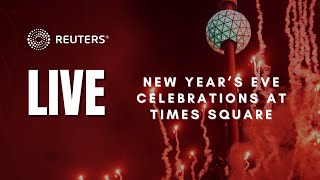 LIVE New Year’s Eve celebrations at Times Square [upl. by Aticilef]