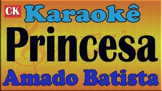 Amado Batista  princesa  Karaoke [upl. by Assek150]