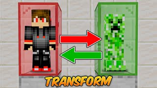 We Transform MOBS into HUMANS in Minecraft [upl. by Hadeehuat]