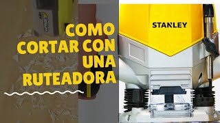 COMO USAR LA RUTEADORA FRESADORA ROUTER [upl. by Yrtnahc]