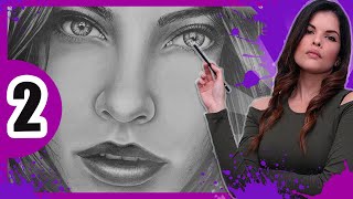 🟣CURSO GRATIS 🟣 ROSTRO REALISTA a lápiz✏️ paso a paso ⚡ Tutorial Completo 🤩 PARTE 2 [upl. by Aiynot265]