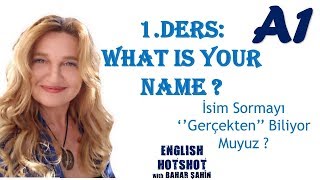 SIFIRDAN İNGİLİZCE 1DERS Common QuestionsWhat is your name [upl. by Shannah292]