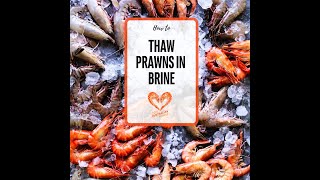 How to quickly thaw prawns and keep their flavour [upl. by Lyndel]