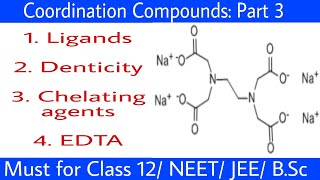 Type of Ligands Coordination Compounds Chelating Ligands EDTA জটিল যৌগ Polydentate Ligands [upl. by Thrasher]