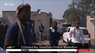 Prince Mangosuthu Buthelezi  Praise singers honour the late Prince [upl. by Hacceber406]