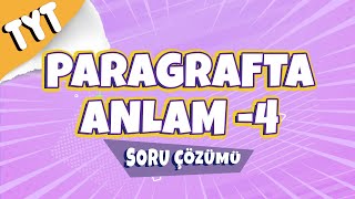 Paragrafta Anlam 4 Soru Çözümü  2022 hedefekoş [upl. by Ehtnax]