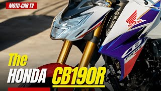 The Honda CB190R  MOTOCAR TV [upl. by Odrareg440]