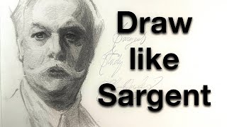 Demo of Sargent’s Techniques Likeness and Style [upl. by Rehtae]