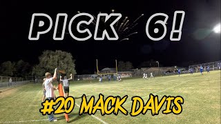 Macks Pick 6 vs Cherokee 091924 [upl. by Kcirtapnhoj546]