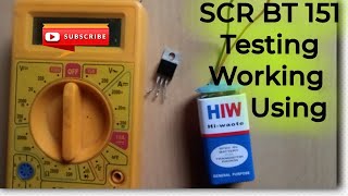 How to test BT151 thyristors experiment [upl. by Turley723]