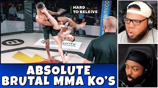 CLUTCH GONE ROGUE REACTS TO Top 10 Rarest Knockouts in MMA History [upl. by Crescen]