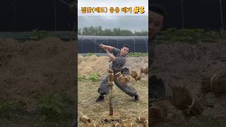 진검베기  짚단예도 응용 베기 3 straw swordsmanship cuttingskills martialarts korea sword [upl. by Salinas]