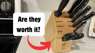 Zwilling twin signature 7piece knife set Review [upl. by Atikim]