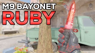 ★ CS2 M9 Bayonet Ruby Doppler FACTORY NEW  CS2 Knife Gameplay [upl. by Esom]