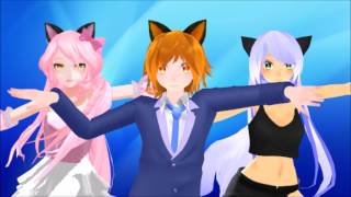 MMD  Aphmau Characters vs Fairy Tail Dance Battle Aphmau and Fairy Tail [upl. by Alegnat50]