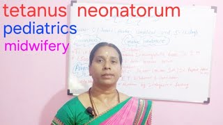 tetanus neonatorum infection in newborn pediatricsmidwifery [upl. by Hollerman774]