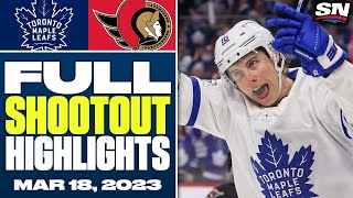 Toronto Maple Leafs at Ottawa Senators  FULL Shootout Highlights  March 18 2023 [upl. by Palumbo]