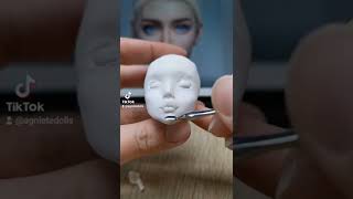 Bjd sculpting ball jointed doll process bjd head part 1 [upl. by Aicinoid]