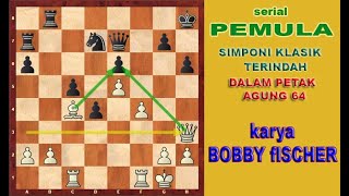 Partai Fenomenal Bobby Fischer vs Boris Spassky game 6 Pembukaan gambit menteri [upl. by Coffeng195]