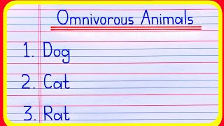 20 Omnivorous animals name  Omnivorous animals  Omnivores animals  सर्वाहारी जानवरों के नाम [upl. by Hploda]