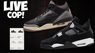 Live Cop A Ma Maniere Jordan 3s Jordan 4 White Thunder EA Changes amp Yeezy Restocks 40k Subs Today [upl. by Langdon411]