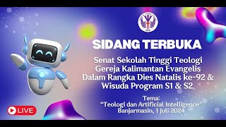 DIES NATALIS KE92 DAN WISUDA PROGRAM SARJANA S1 amp S2 STT GKE BANJARMASIN [upl. by Olimac387]