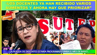 🔴ATENCIÓN 😱 “LOS DOCENTES YA HAN RECIBIDO VARIOS AUMENTOS Y AHORA HAY QUE PRIORIZAR” [upl. by Nireves]