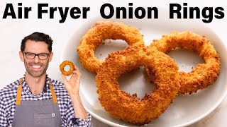 EASY Air Fryer Onion Rings Recipe [upl. by Bej177]