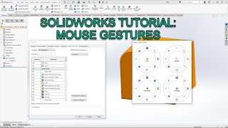 SolidWorks TutorialMouse Gestures [upl. by Nylhtak]