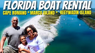 FLORIDA BOAT RENTAL  MARCO ISLAND KEEWAYDIN ISLAND CAPE ROMANO [upl. by Reve]