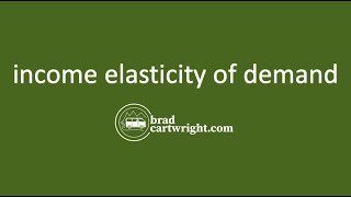 Income Elasticity of Demand YED  IB Microeconomics [upl. by Coplin]
