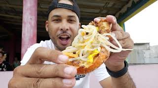 EPIC LOBSTER FEAST PART I JAMAICA HELLSHIRE BEACH SEAFOOD VILLAGE START OF LOBSTER SEASON [upl. by Seravat]