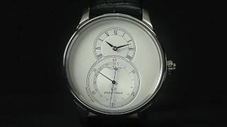 GRANDE SECONDE QUANTIEME SILVER BY JAQUET DROZ [upl. by Cromwell]