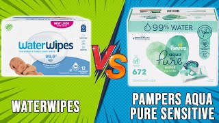 WaterWipes vs Pampers Aqua Pure Sensitive– Which Wet Wipes Is Best Don’t BUY Until You Watch This [upl. by Faline]