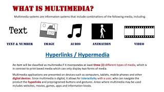 What is Multimedia [upl. by Ynnor]