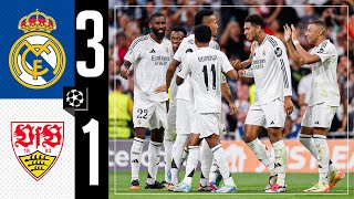 HIGHLIGHTS  Real Madrid 31 Stuttgart  Champions League 202425 [upl. by Adaner]