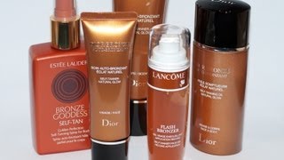 REVIEW  Autobronzants Dove Dior Estée Lauder amp Lancôme [upl. by Enywtna824]