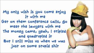 Nicki Minaj  Dear Old Nicki Lyrics Video [upl. by Akirderf180]