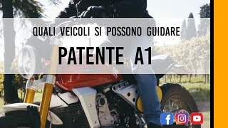 PATENTE A1 Quali veicoli si possono guidare [upl. by Arthur]