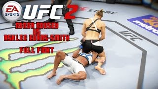 Armbar OUTA NOWHERE  Ronda Rousey Vs Ashlee EvansSmith  EA UFC 2 Full Fight Gameplay  HD  60fps [upl. by Fornof]