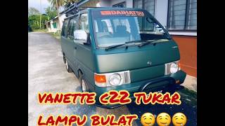 diy nissan vanette c22 change headlamp [upl. by Druci]