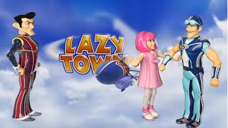 Lazy Town Talking Action Figures Sportacus Stephanie and Robbie Rotten HD [upl. by Rise]