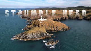 Amazing Strumble Head Lighthouse Pembrokeshire Wales Cinematic drone video [upl. by Anahahs]