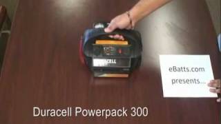 Duracell Powerpack 300  AC DC Car Jump Starter LED Flashlight [upl. by Allx29]