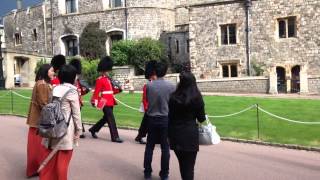 Windsor guards yelling at tourists [upl. by Mw]