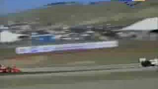 The Pass  CART Indy Car Laguna Seca 1996  Last Lap Zanardi Corkscrew [upl. by Haraf]